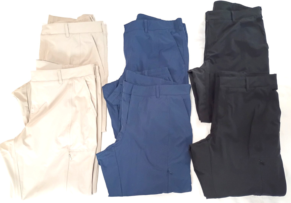 6 Kirkland Womens Travel Pants Sz 12 Beige Blue Black Lot * 1 Owner Nice!